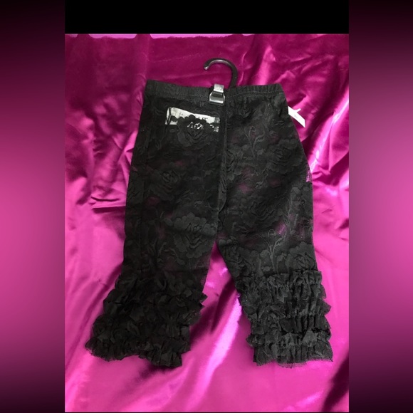 Hallowe'en Tutu 2 piece 9-12 mo & 1 piece Tutu size 0-6 mo lacy leggings 0-12 - Picture 3 of 3